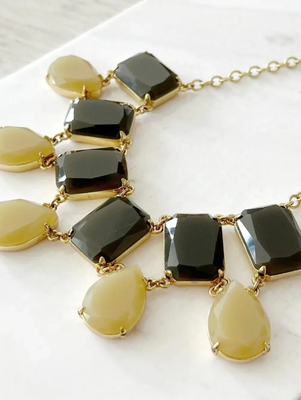Kate Spade Green Stone Statement Necklace